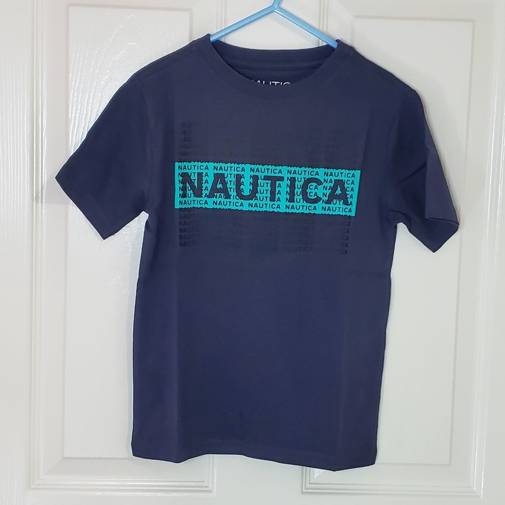 Nautica Dark Blue Boys Graphic TShirt